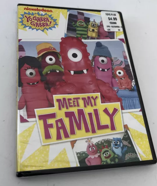 Yo Gabba Gabba! Meet My Family Nickelodeon DVD 2009 NEW sealed Toysrus