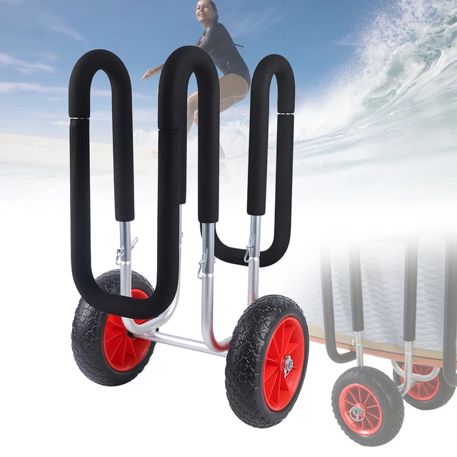 PADDLE BOARD STANDUP Carrier Dolly Rack Surf Cart Aluminum Trolley