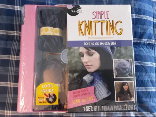 Spice Box Simple Knitting Make A Scarf Learn To Knit The Easy Way Needles Yarn