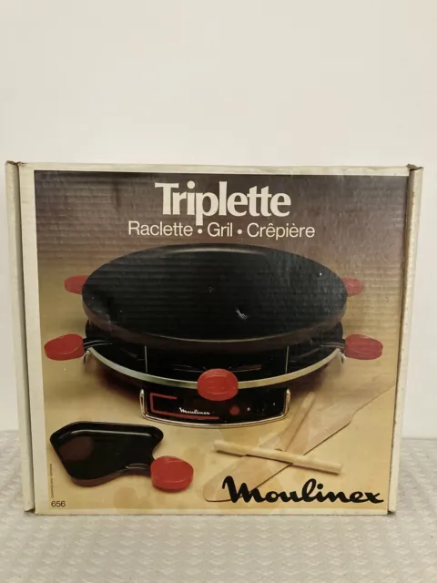 MOULINEX - Triplette MOULINEX - Appareil A Raclette / Grill / Crêpière - Neuve