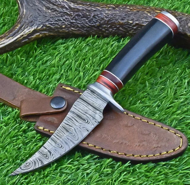 Cuchillo Bowie de Acero Forjado a Mano Damasco personalizado, Cuchillo de Caza, CUCHILLO DE CAMPING 791