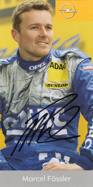 Marcel Fässler - Opel - original signierte Autogrammkarte