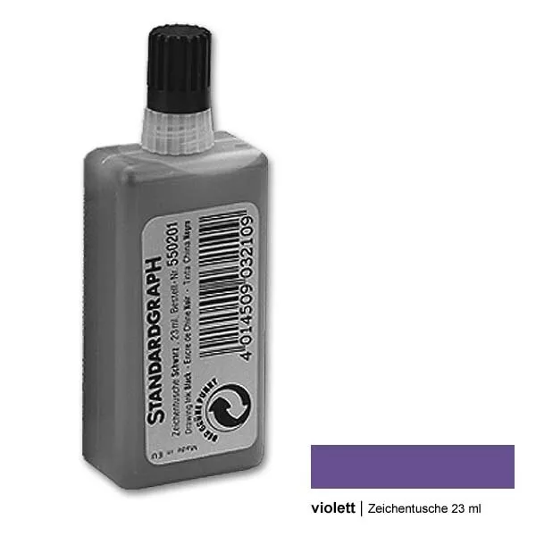 (193,50€/L) Zeichentusche 23 ml violett für alle Tuschefüller