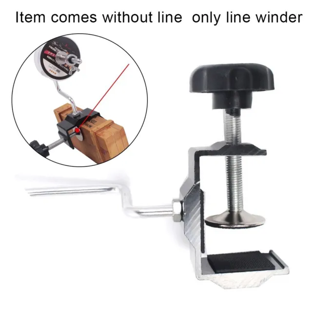 PROFESSIONAL FISHING LINE Winder with Strong Clamp for Secure