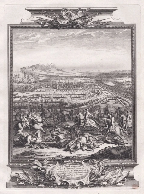BATALLA DE TOLON Bataille Du Cap Sicie Seeschlacht Chez Toulon