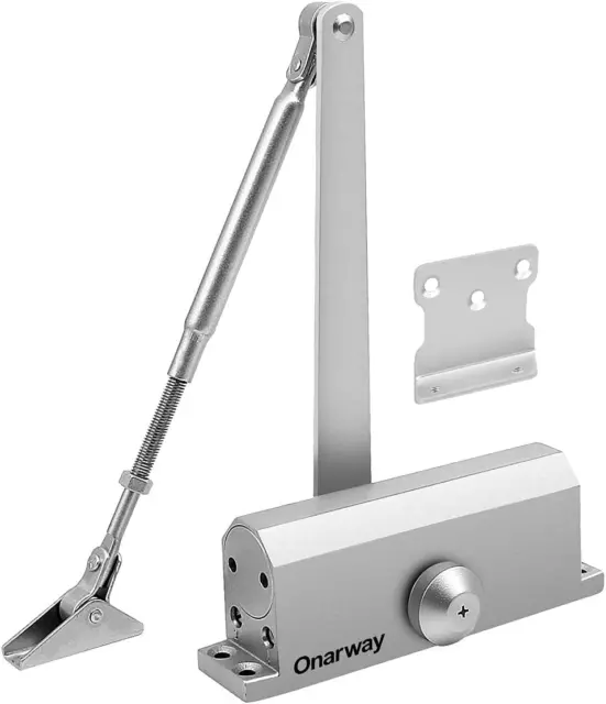 Door Closer / Closure Adjustable Automatic Size 3 Spring Hydraulic Aluminum Allo