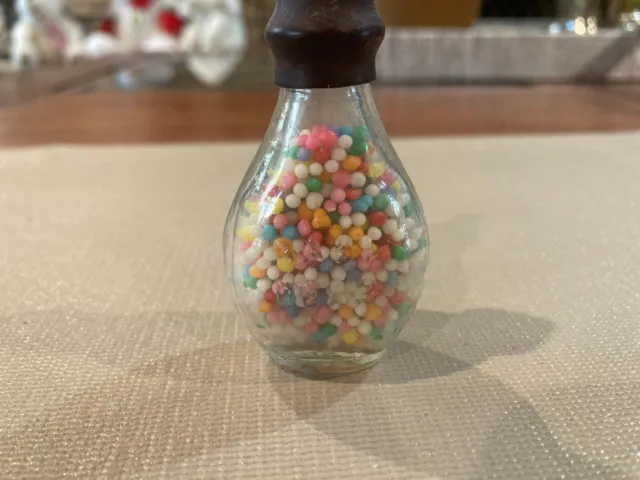 Vintage glass candy container "BABY DEAR NURSER" bottle Circa 1920's