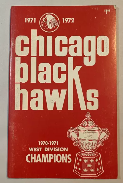 1971-72 Chicago Blackhawks Ice Hockey Press Media Guide Bobby Hull Stan Mikita