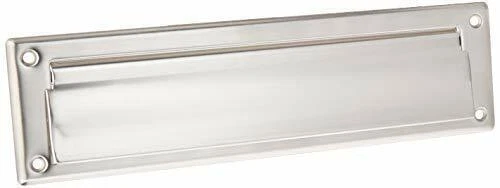 Satin Nickel Replacement Door Mail Slot Standard Letter Size 11" Wide Opening