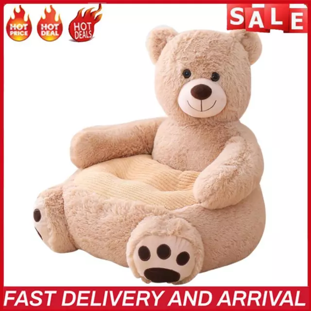 Cute Learning to Sit Baby Sofa Cover Seat Support without Filler (Bear)