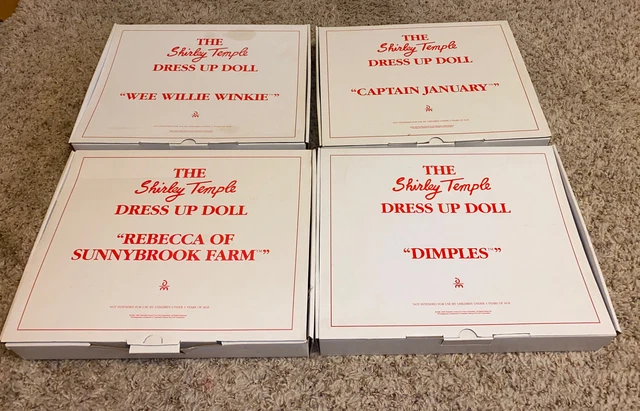 Lot Of 4 Shirley Temple Dress-Up Doll Outfits- Danbury Mint 16” Doll Clothes