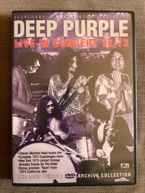 Deep Purple Live in Concert 72/73 - DVD Archive Collection w/insert