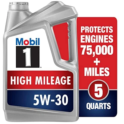 High Mileage Full Synthetic Motor Oil 5W-30, 5 Quart