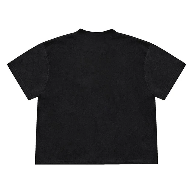 Portrait Printing Loose All-match Solid Color Loose Short Sleeve