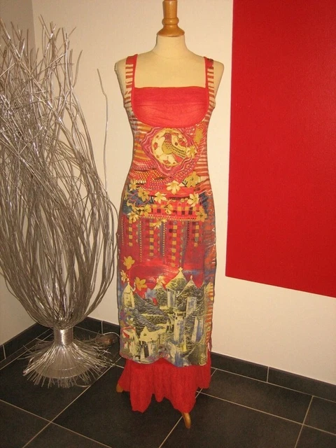 Robe Longue LEGATTE JEAN - Taille 3 (38/40) - État Très Bon - Couleur Orange