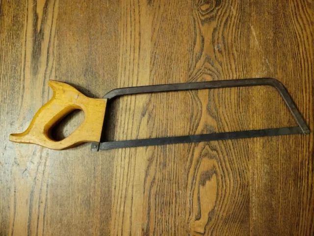 Vintage 1040's Millers Falls Co Meat Saw No. 83 Greenfield Mass USA Wood Handle