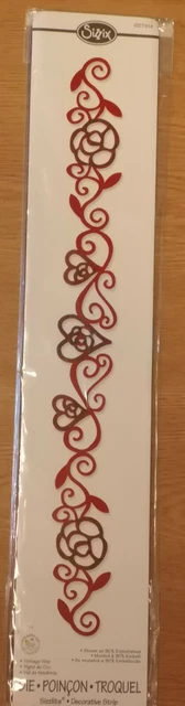 Sizzix Sizzlits Decorative Strips Die 38-9721 - 12" Cutting Die For Paper Crafts