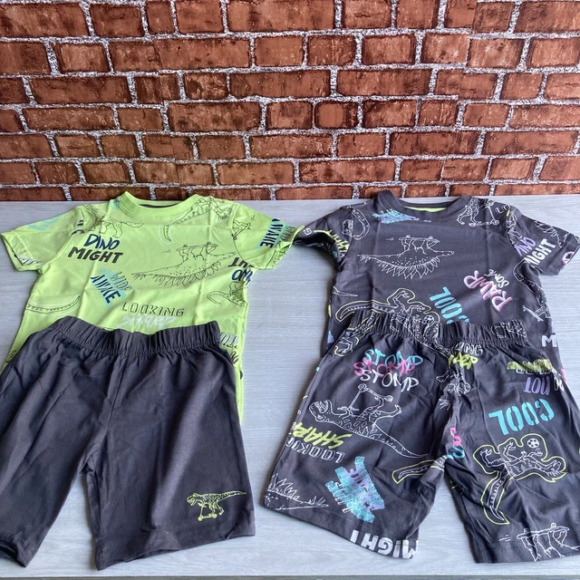 pigiami estivi bambini x2 4-5 anni pantaloncini estivi e t-shirt PIG unisex
