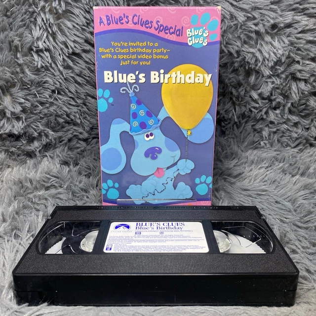 BLUE'S CLUES : Blue's Birthday VHS Tape 1998 Blues Nick Jr Nickelodeon Cartoon £13.96 - PicClick UK