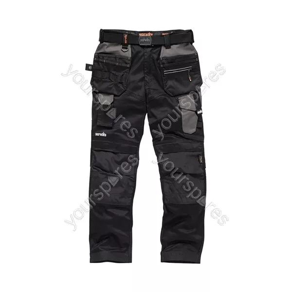 Scruffs Pro Flex Holster Trousers Black - 36S
