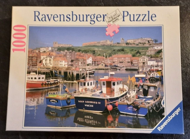 Ravensburger Whitby & Harbour Yorkshire Lovely Scenery 1000 Piece Jigsaw Puzzle