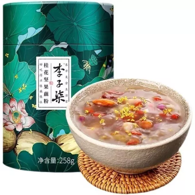 Lotus Root Powder Soup Mix Chinese Asian Soup Dried Chia Seeds Osmanthus 258g