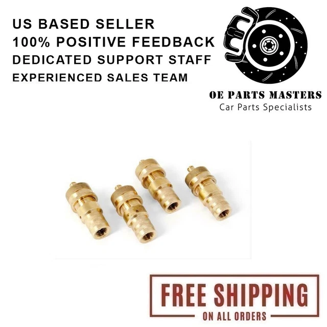 Rugged Ridge 15104.53 Set of 4 Adjustable Braas Tire Deflator Universal Kit