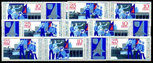 DDR Zusammendrucke postfrisch ** MNH / gestempelt Nr. 1799-1800 WZd275-WZd280