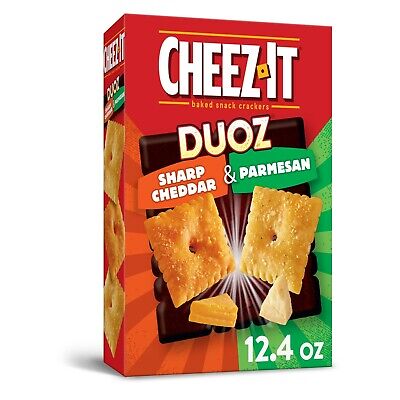 Cheez-It C' Baked Snack Crackers Duoz Sharp Cheddar & Parmesan Sans Monde Navire