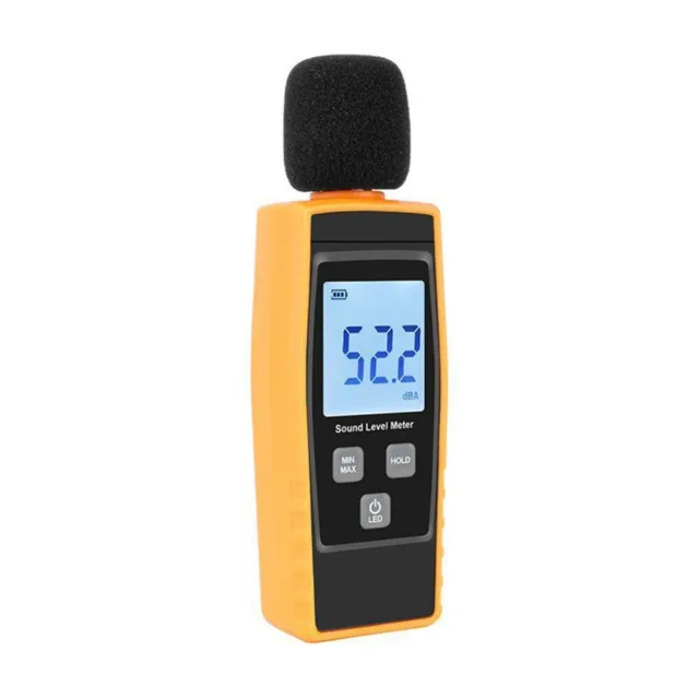 Misuratore di livello sonoro indicatore batteria scarica misuratore di livello sonoro portatile 30~130dB