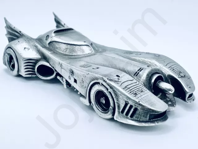 * 1.1 oz Hand Poured Silver Bar .999+ Fine Batmobile Cast Ingot Art Bullion