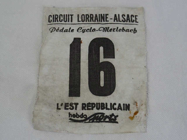 39) 4 Ancien Dossard De Coureur Cycliste Course Tour Vélo