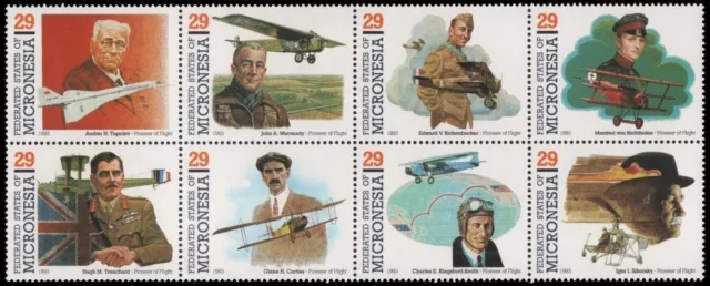 Mikronesien 1993 - Mi-Nr. 265-272 ** - MNH - Flugzeuge / Airplanes