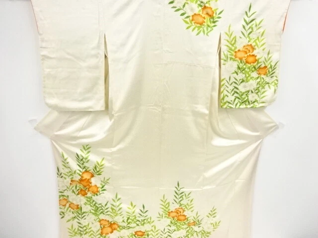 39563# Japanese Kimono / Kimono / Embroidery / Floral Plants