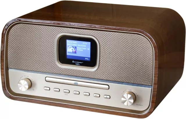 soundmaster DAB970BR1 Radioempfänger mit CD braun