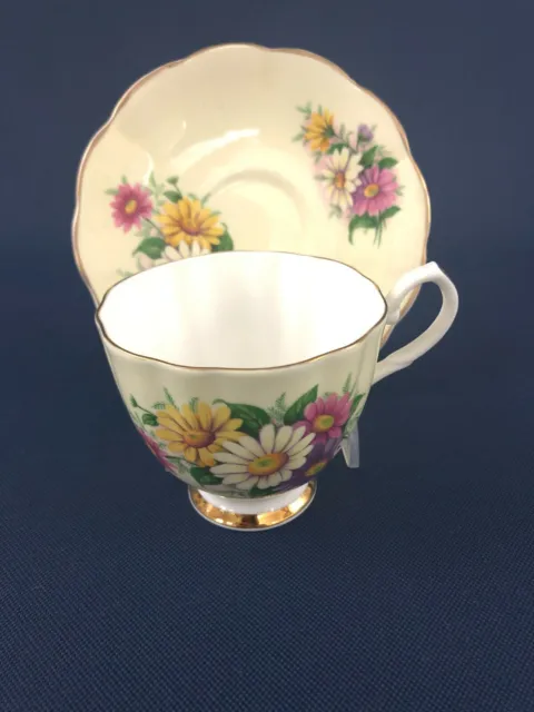 Mid-Century Modern Crownford fine bone china cup & saucer England c.1961+