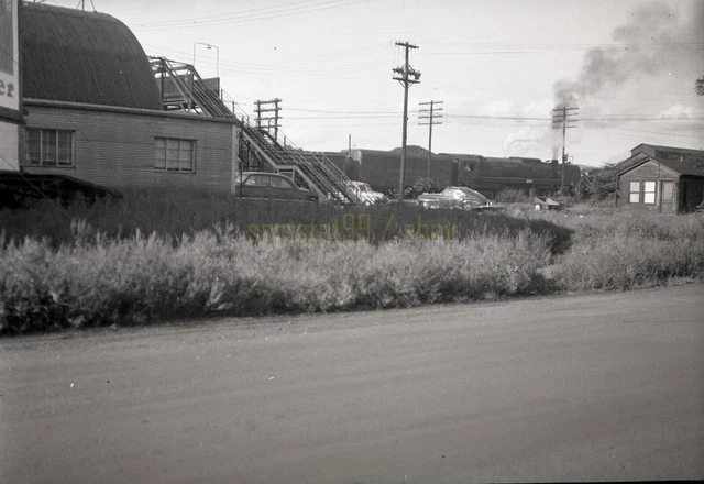 DH Delware & Hudson Steam Locomotive - Oneonta NY - Vintage Railroad Negative