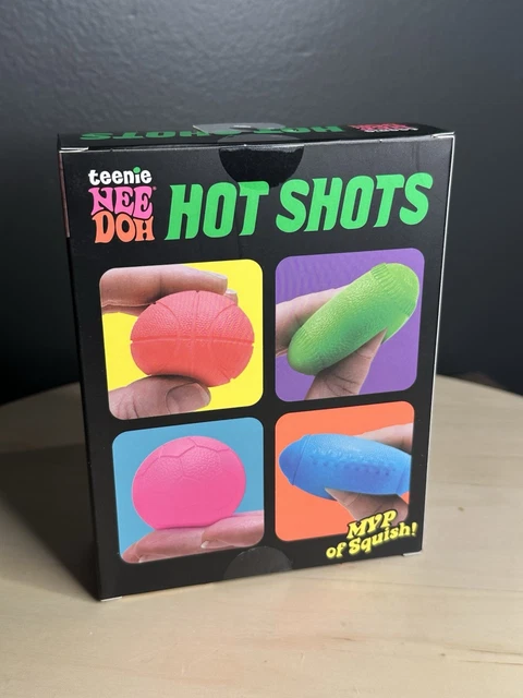 TEENIE NEEDOH HOT Shots Multipack Nee Doh Mini 4 confezioni quattro ...