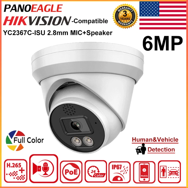 HOT HIKVISION COMPATIBLE 6MP IP Camera ColorVu MIC+Speaker Full Color