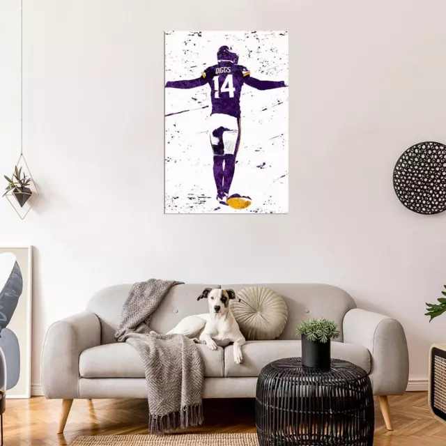 359838 Stefon Diggs Minnesota Vikings Art Decor Wall Print Poster AU 2