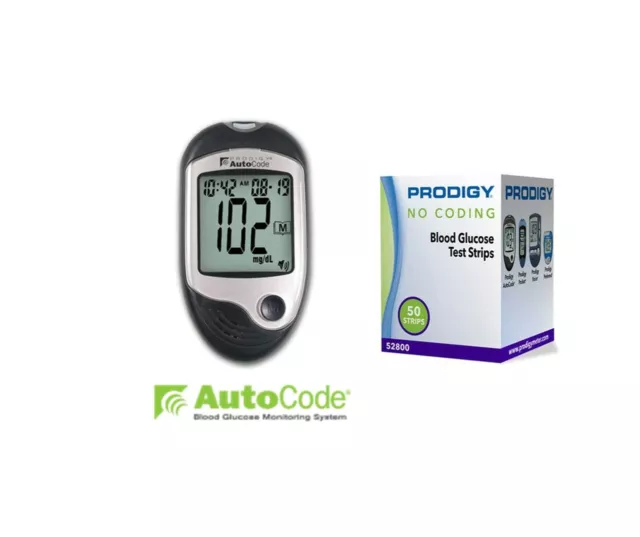 Medidor de código automático Prodigy (CAJA ABIERTA) [+] tiras reactivas Prodigy 50 quilates-EXP-02/2024