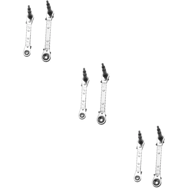 3 set chiavi a cricchetto chiavi di servizio condizionatore aria kit di riparazione con esagono