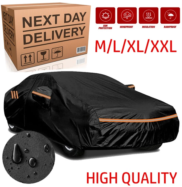 HEAVY DUTY WATERPROOF Car Cover PEVA &Cotton Cover Rain Snow UV Protect
