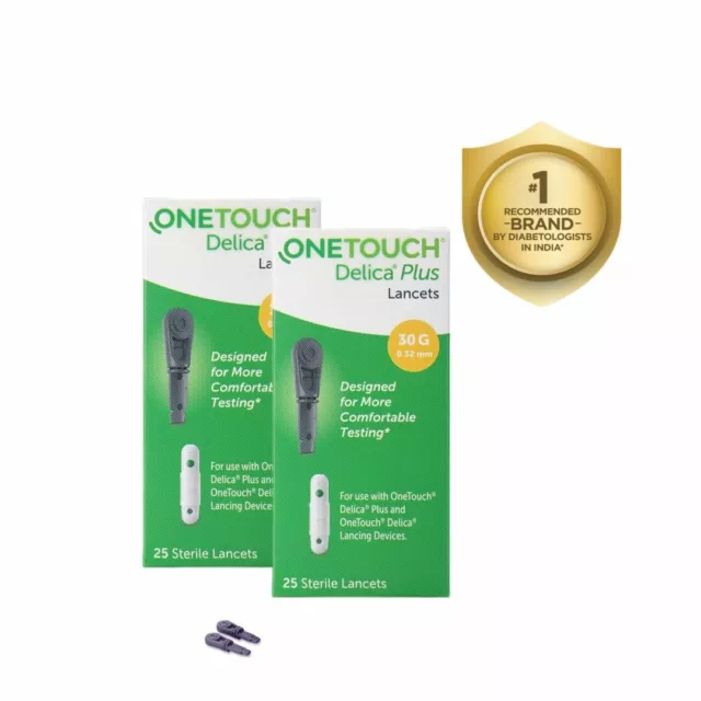 Paquete de 50 Lancets OneTouch Delica Plus Lancets marca icónica global envío gratuito