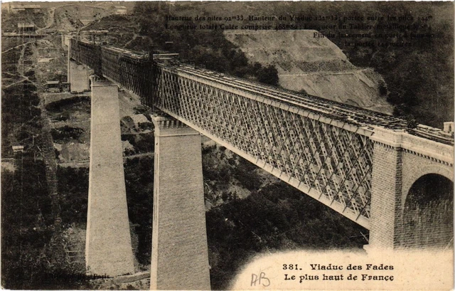 CPA AK Viaduc des FADES Le plus haut de France (409801)