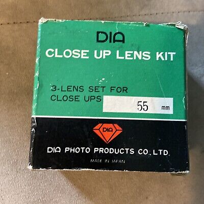 Kit de lentes de primer plano de diapositivas vintage de 3 lentes para 55 mm