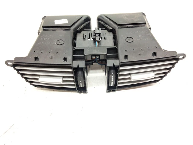 Grille D'aération Avant Pour Mercedes Classe C W204 - Noir, Ref 2048851453, Look Sport Et Amélioré - 2