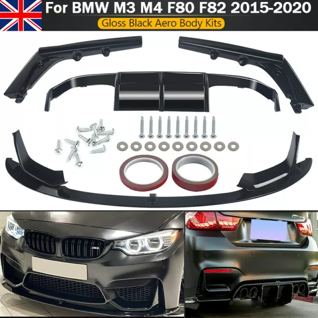 AERO Diffusor LED F1 Carbon für BMW M3 M4 F80 F82 F83