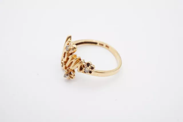 10K YELLOW GOLD Diamond Mom Ring Size 7 $161.99 - PicClick
