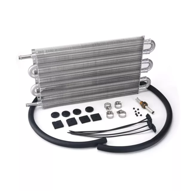 6 Row 6AN Car Engine Transmission Oil Cooler Radiator w/ Hose Fittings Universal